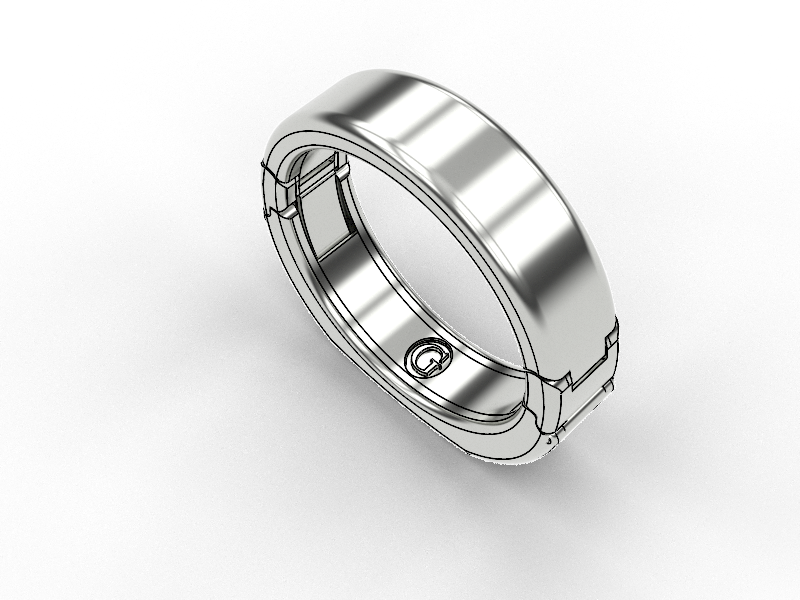 Men's 6mm wide Gold Fit Ring Band