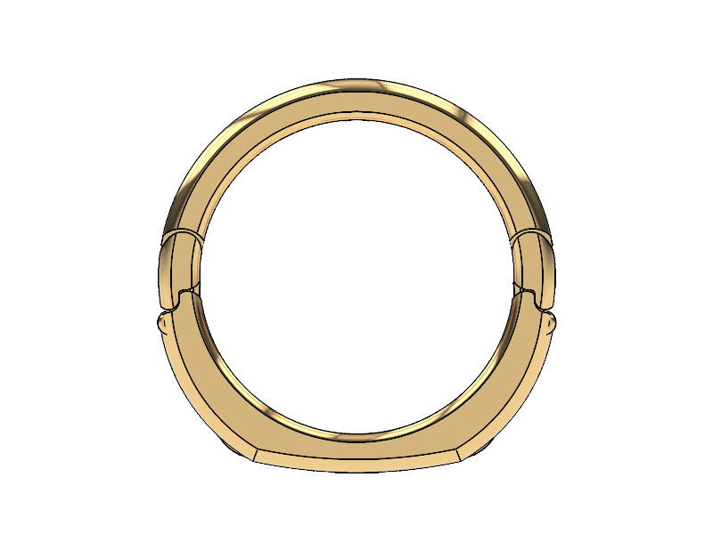 Goldfinger Signature Design 7 Stone Channel Gold Fit Luxury Men's Ring