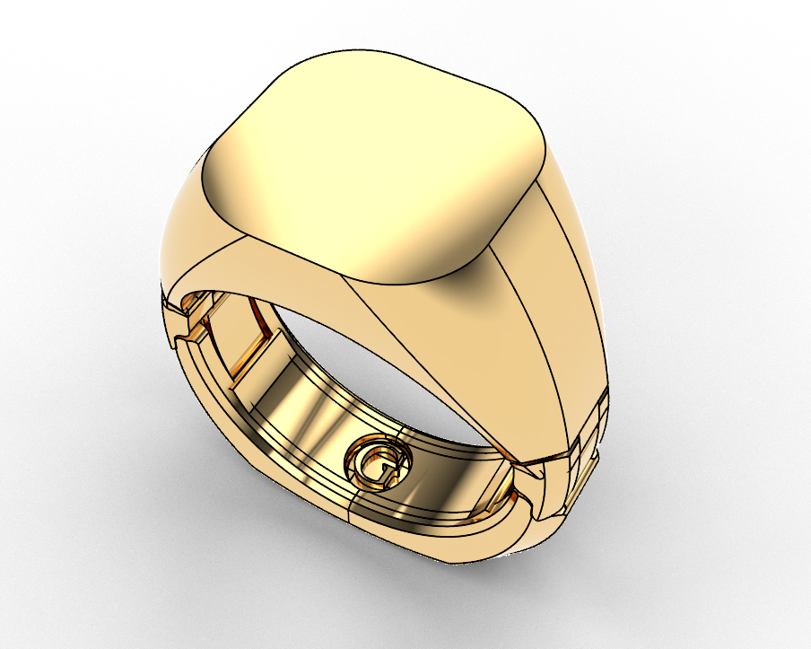 Signet Gold Fit Luxury Ring