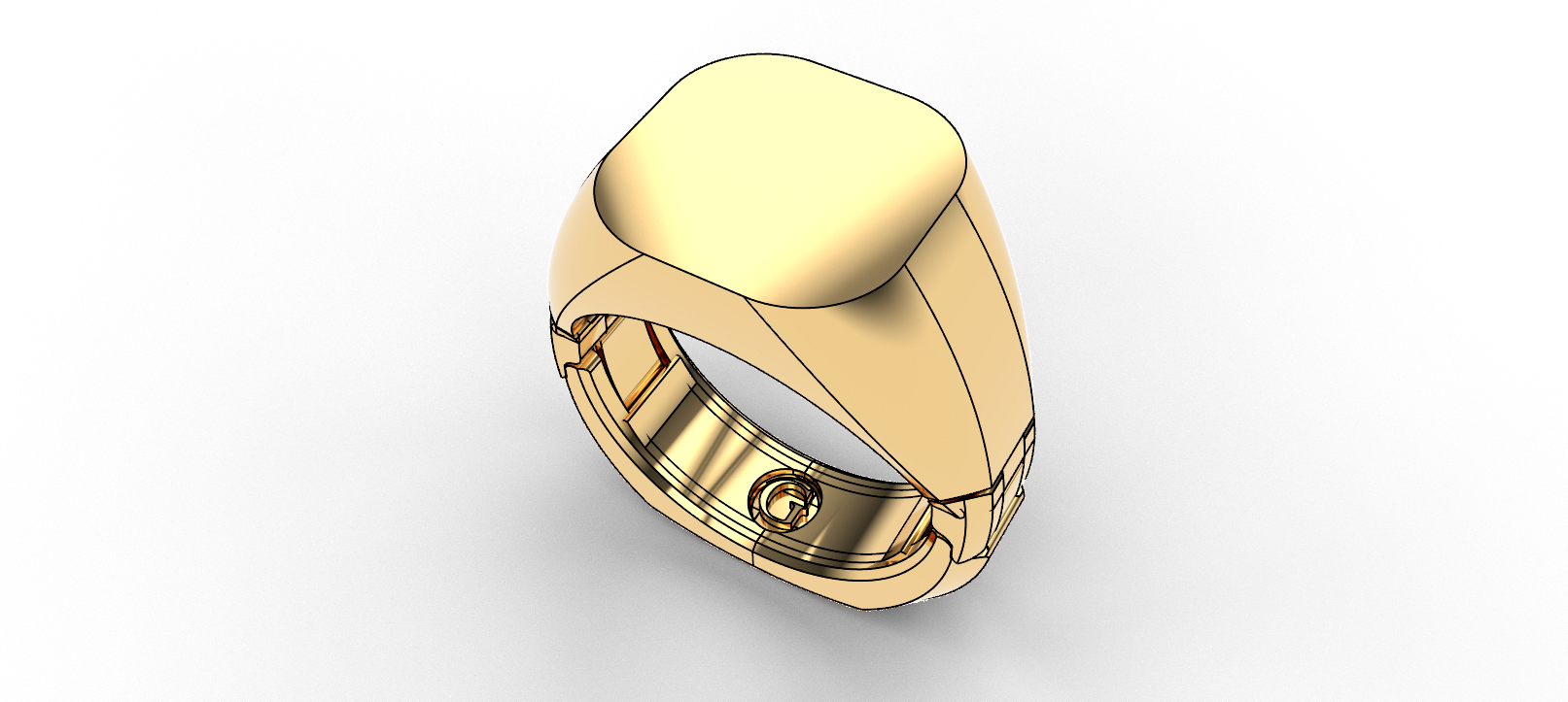 Signet Gold Fit Luxury Ring