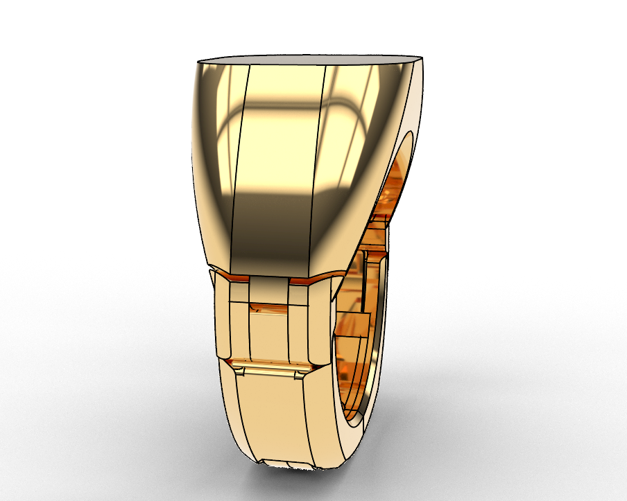 Signet Gold Fit Luxury Ring