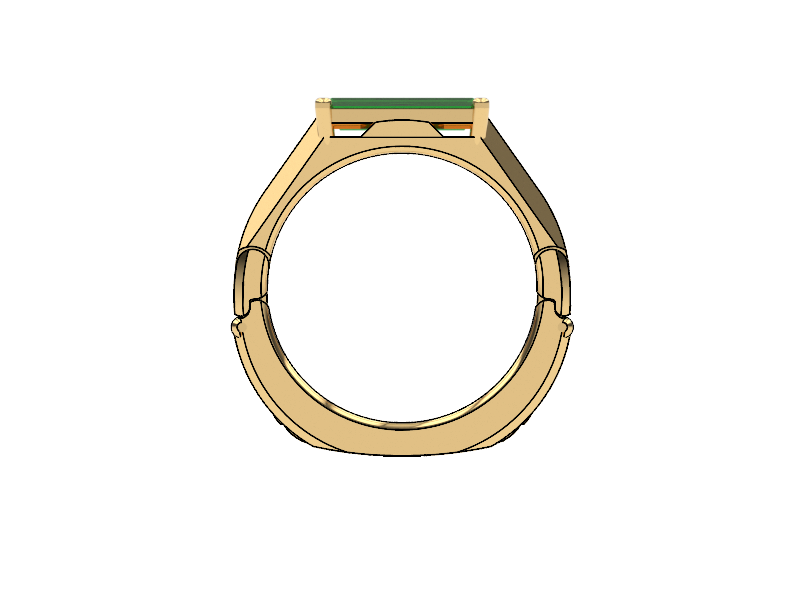 3mm Thin band Gold Fit Luxury Adjusting Signature Ring